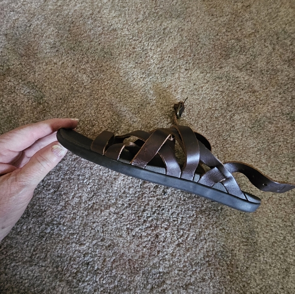 Olukai Ross Hash Brown Strappy Sandals - Picture 4 of 4